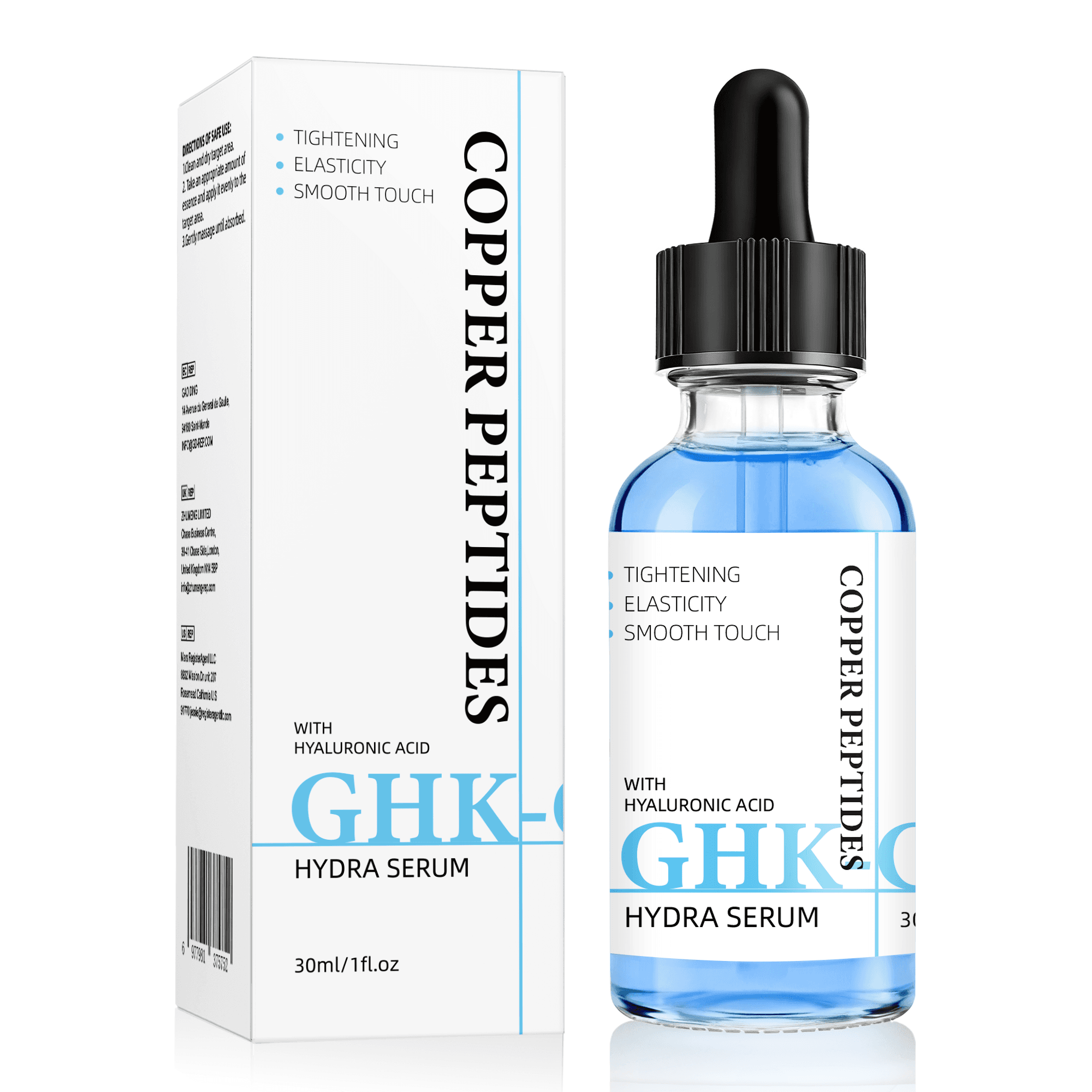 Copper peptide facial serum