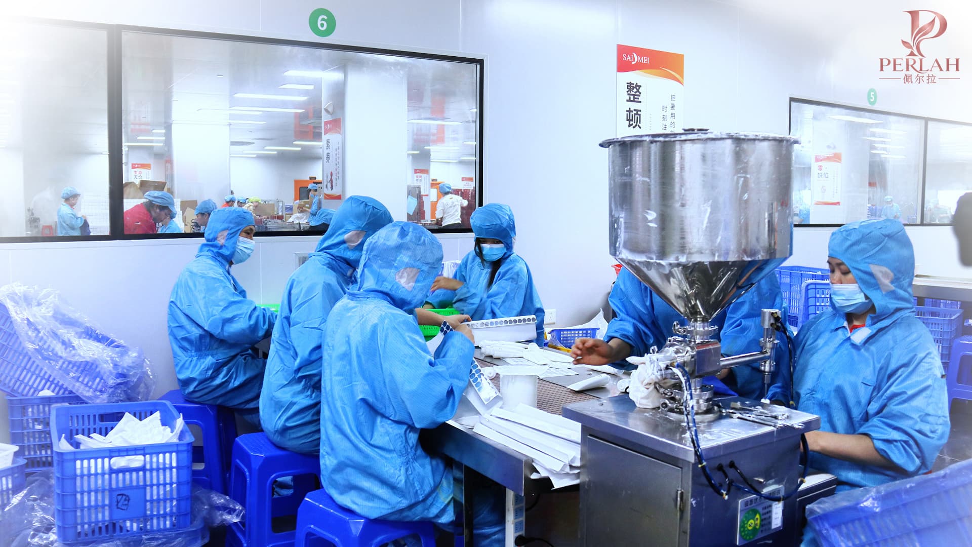 Cosmetic filling line
