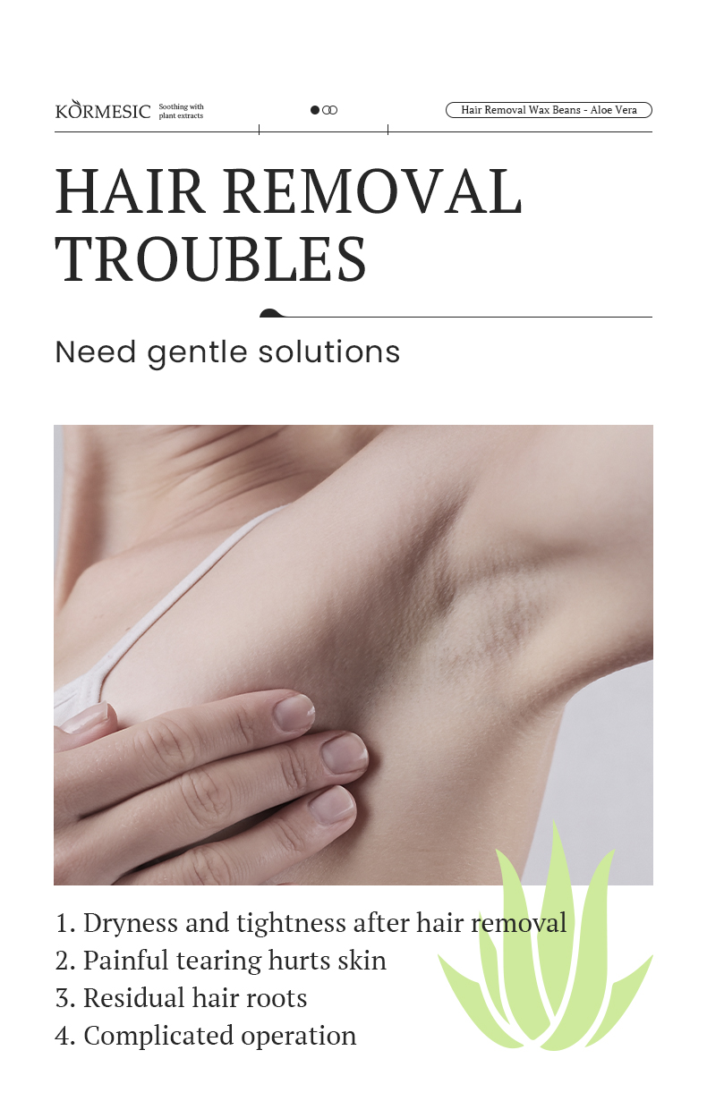 Aloe hair removal wax beans detail 2