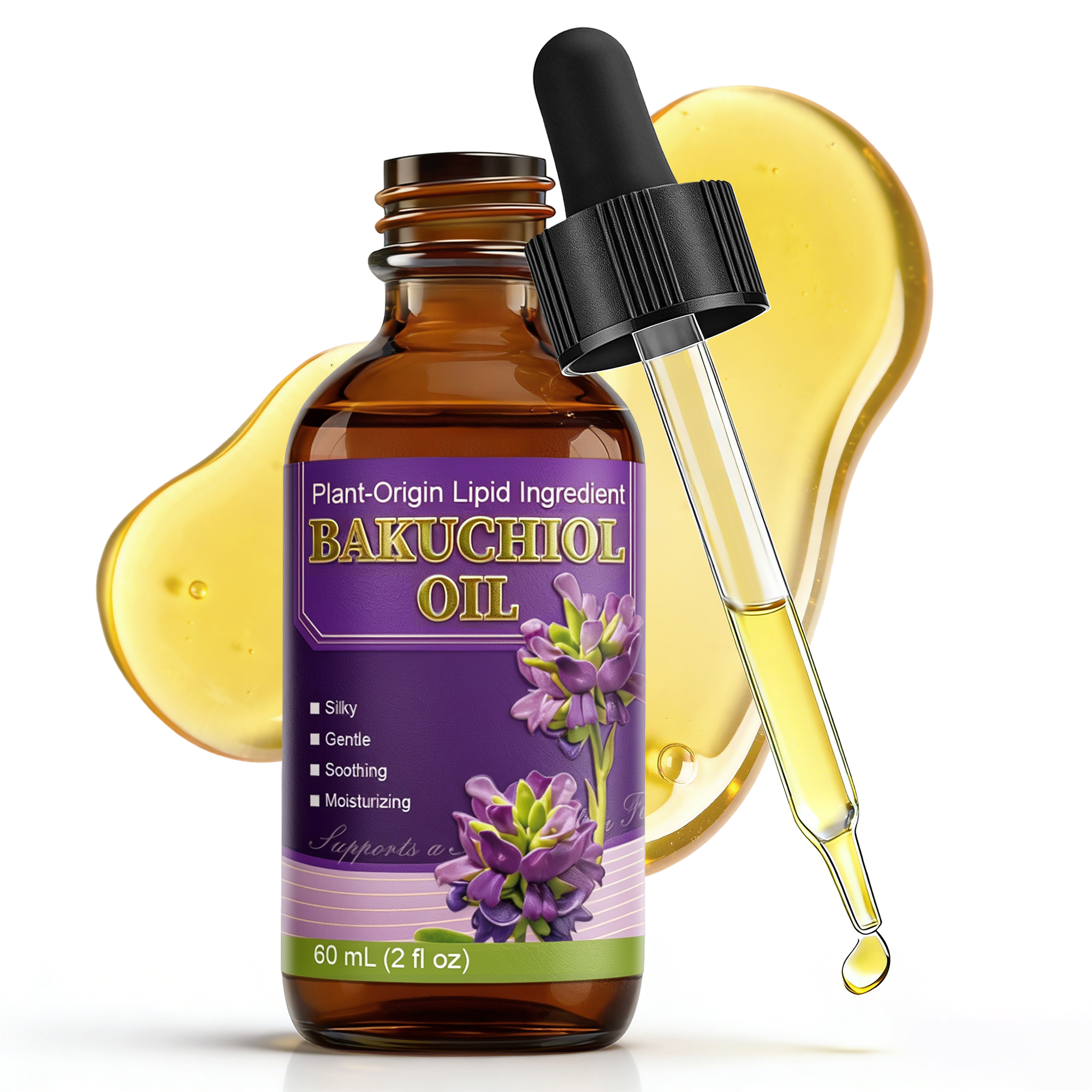 Bakuchiol facial oil detail 1