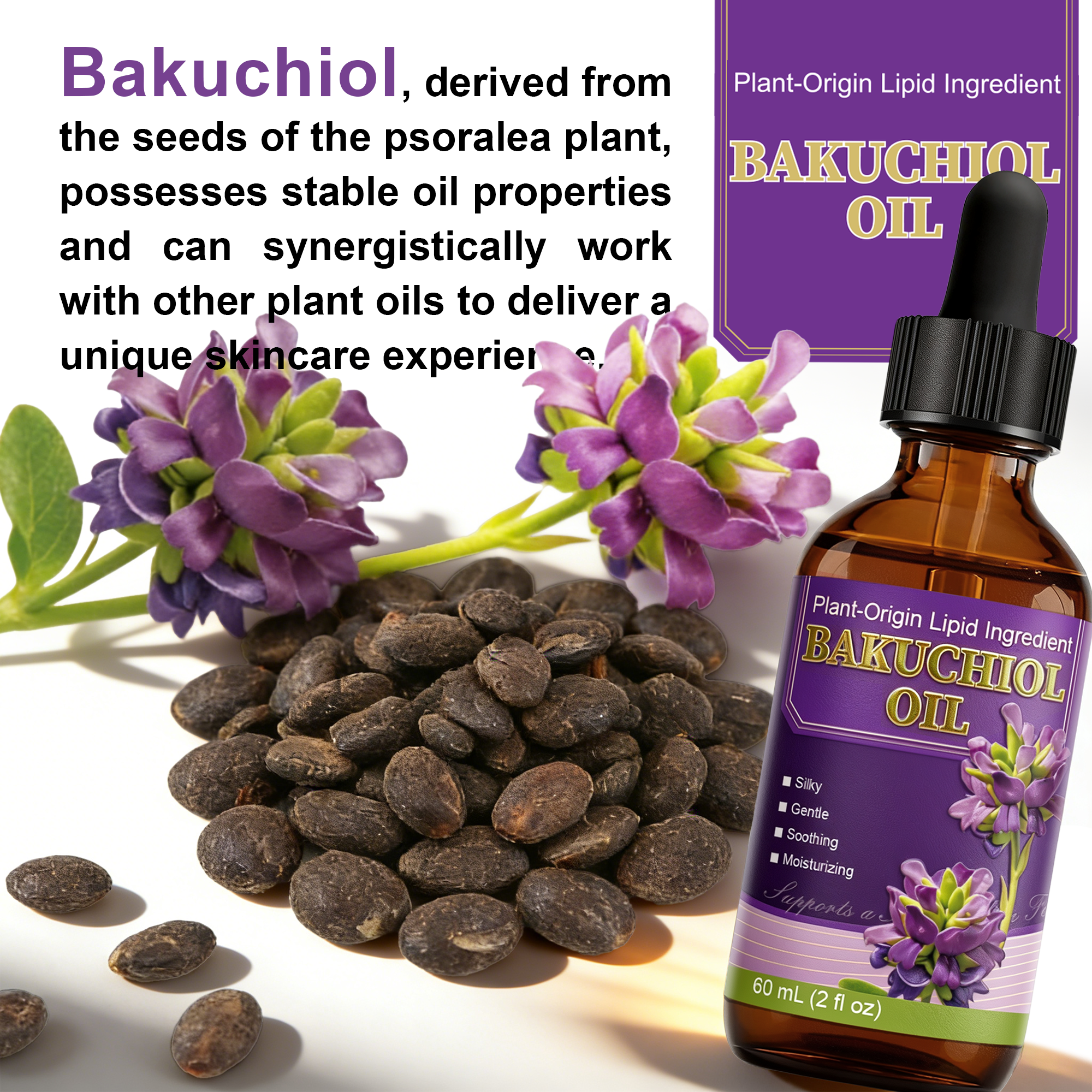 Bakuchiol facial oil detail 3