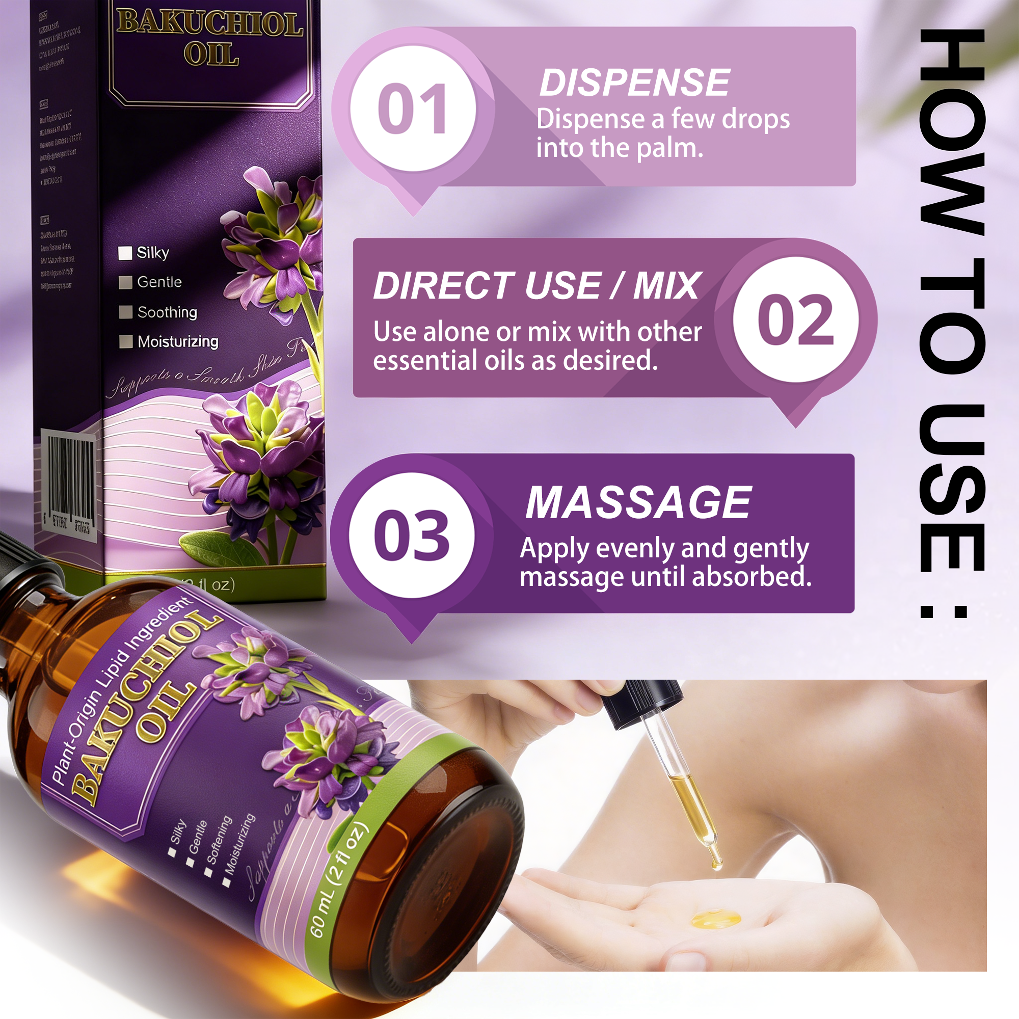 Bakuchiol facial oil detail 4