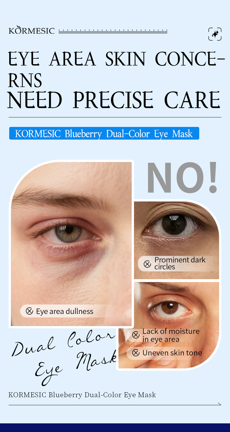 Blueberry dual-color eye masks detail 3