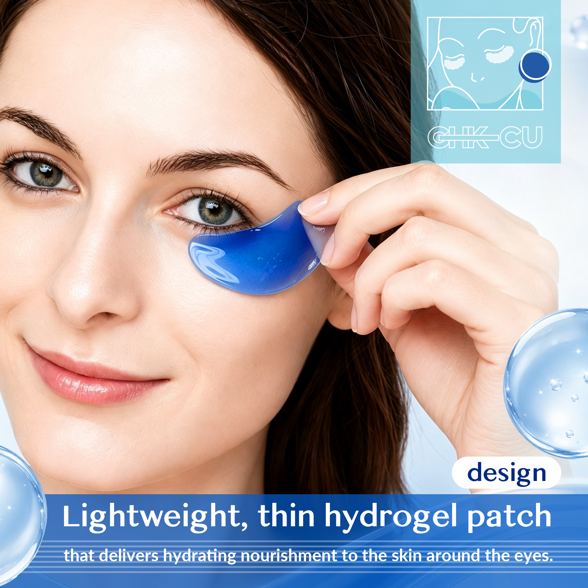 Copper peptide eye mask set detail 4