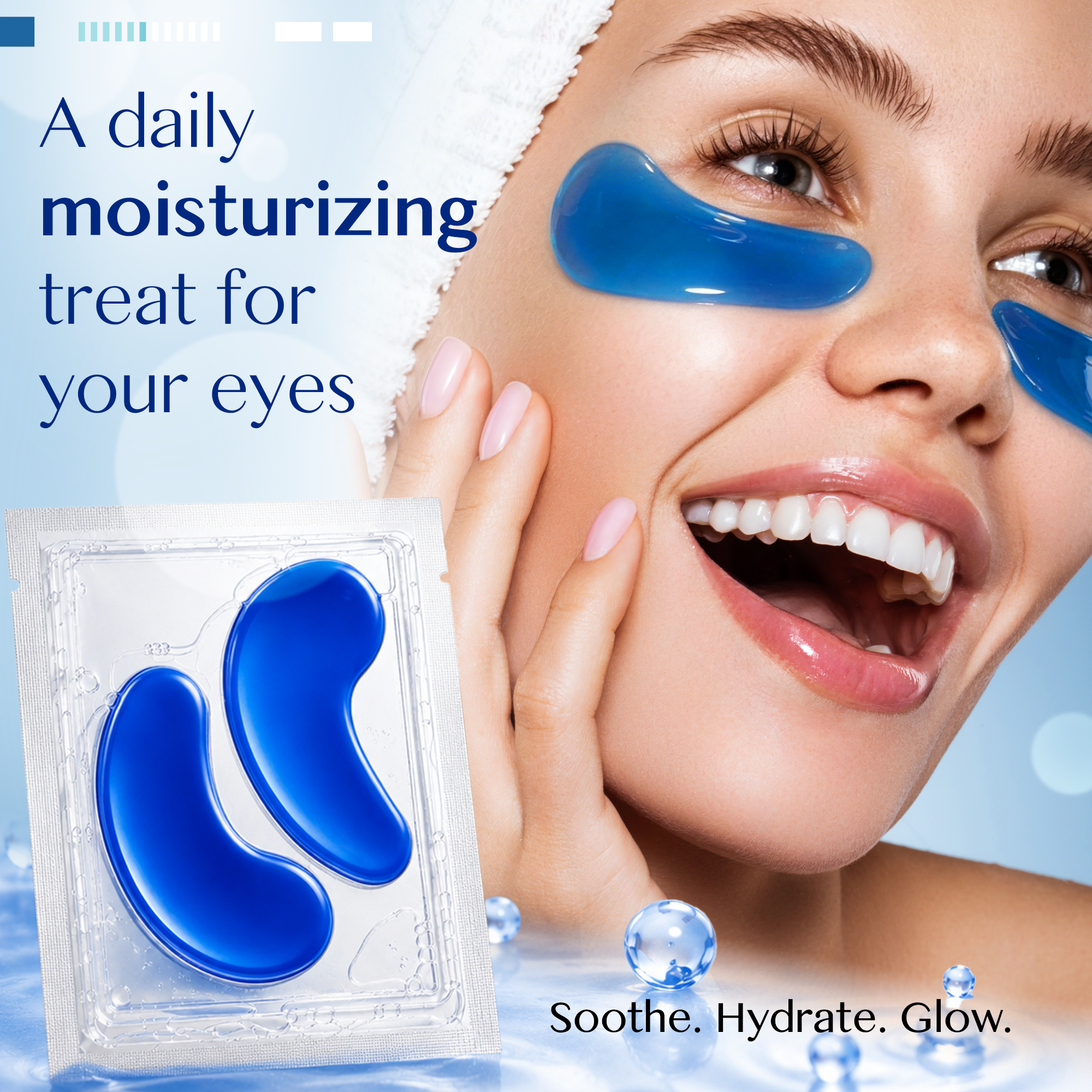 Copper peptide eye mask set detail 6
