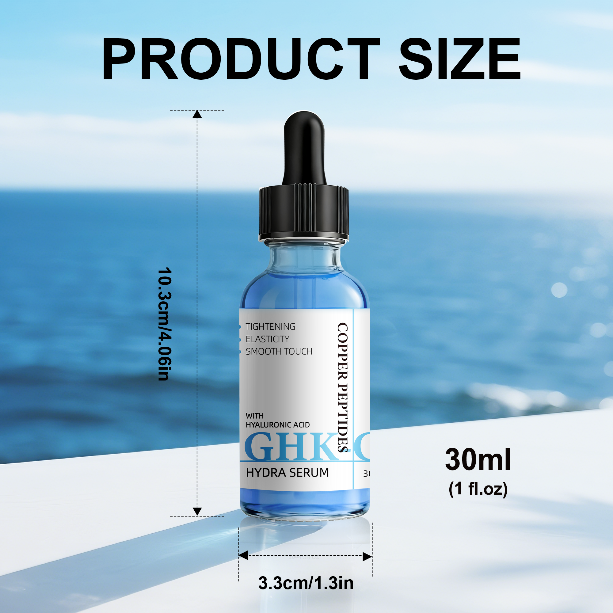 Copper peptide facial serum detail 2