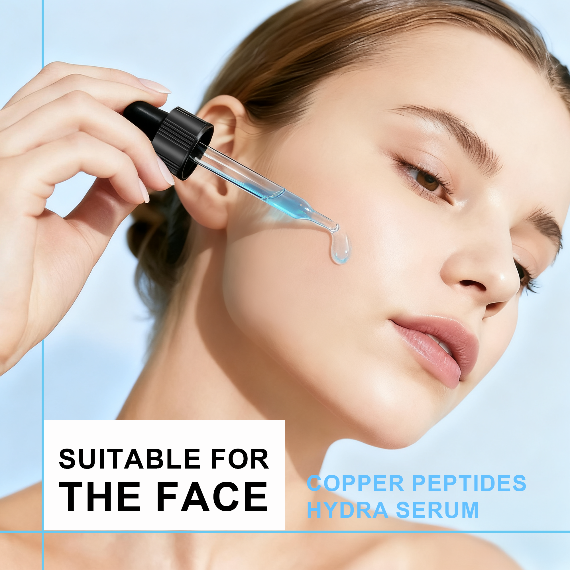 Copper peptide facial serum detail 7