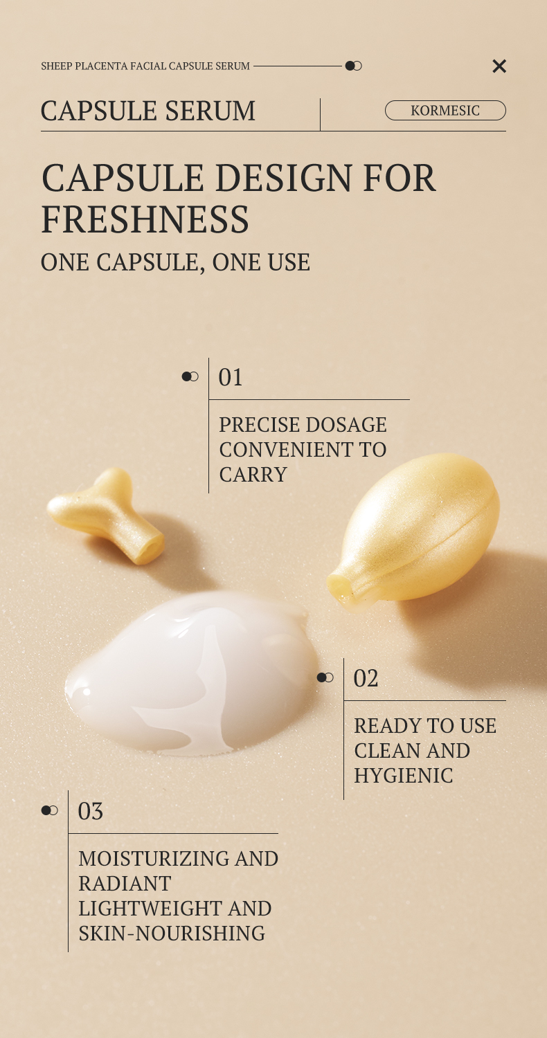 Facial capsule serum detail 5