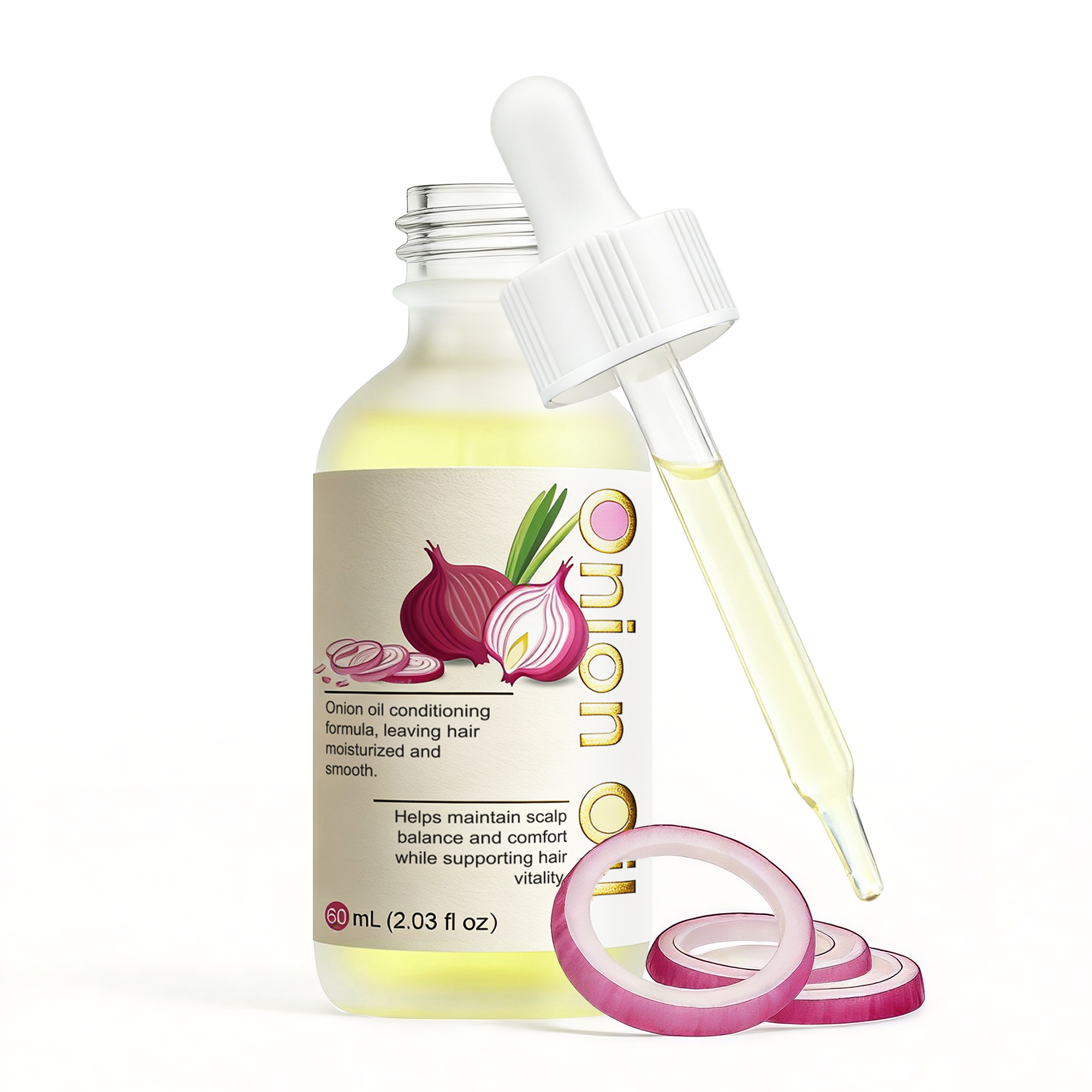 Onion hair oil detail 1