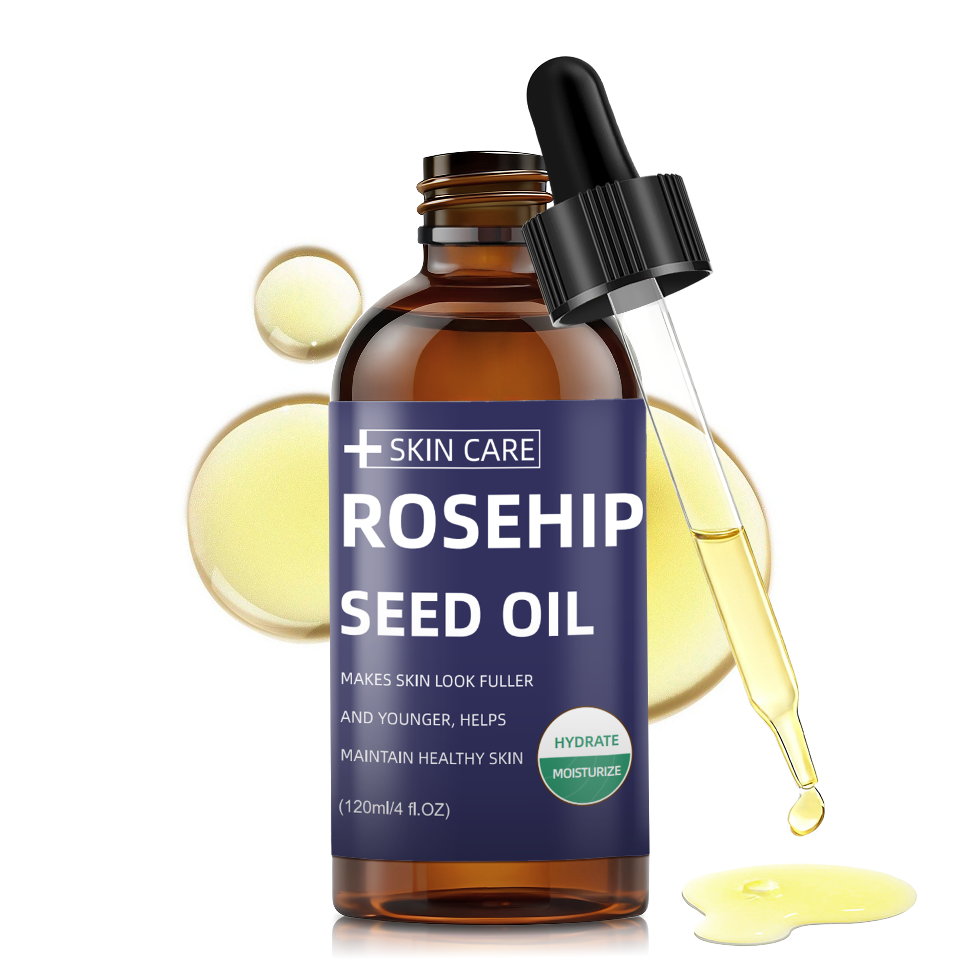 Rosehip seed body oil detail 1